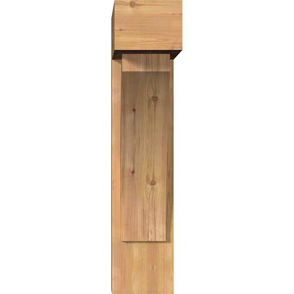 Thorton Block Smooth Bracket with Offset Brace, Western Red Cedar B97849