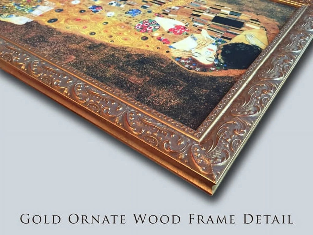 Large Gold Ornate Wood Framed Canvas Art R669175