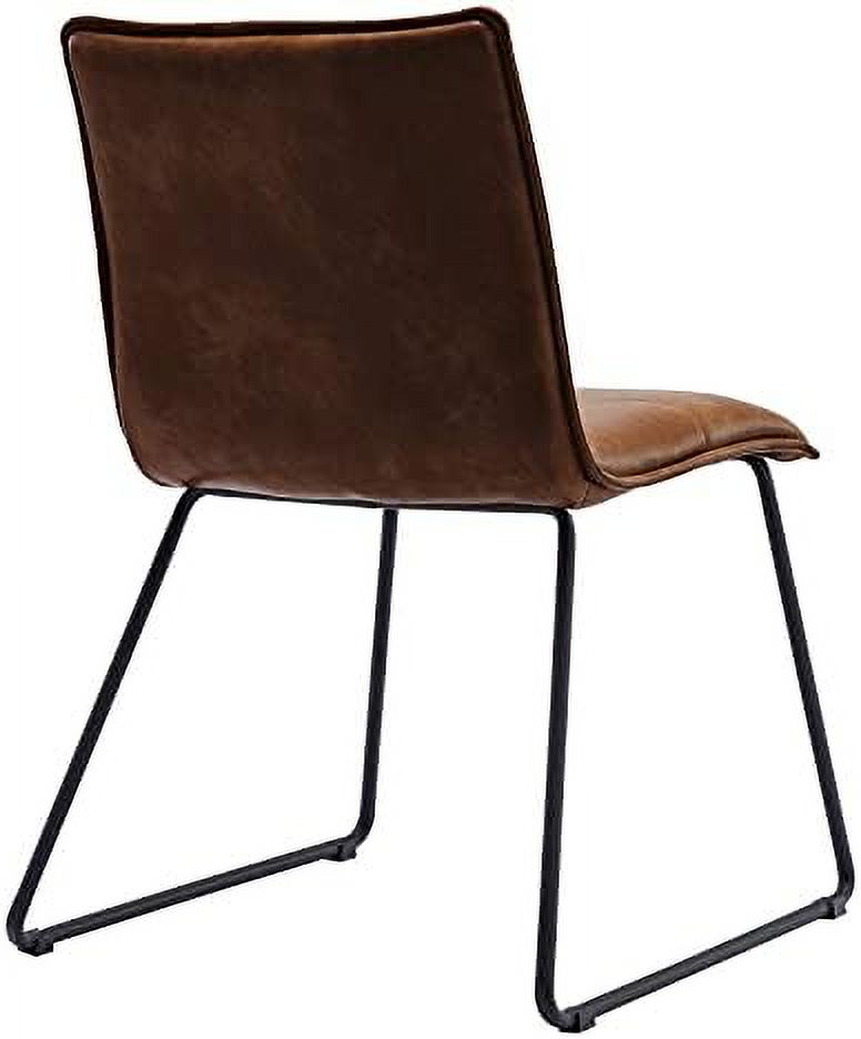 Faux Leather Dining Chairs with Metal Legs K557