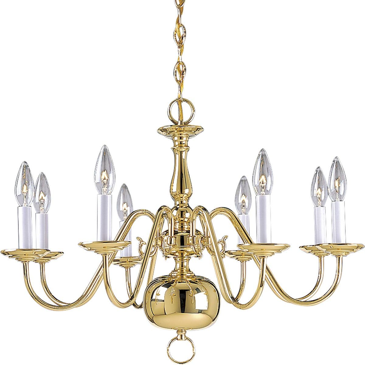 Brass Chandelier 26-Inch Diameter x 18-Inch Height Z7182