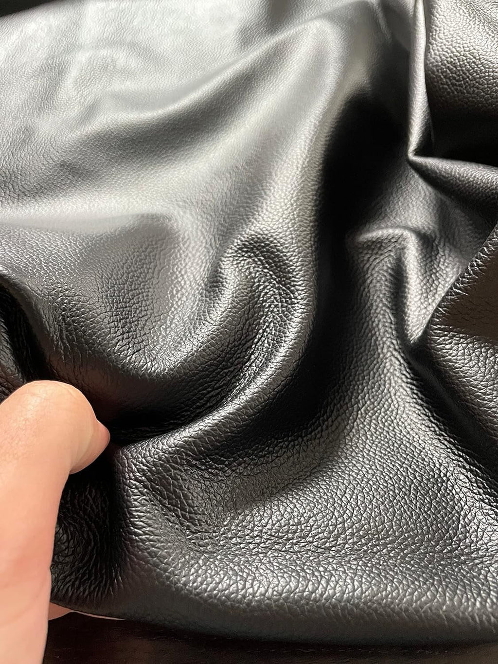 Black Cowhide Leather Whole Hides 40 Sq Ft U752187