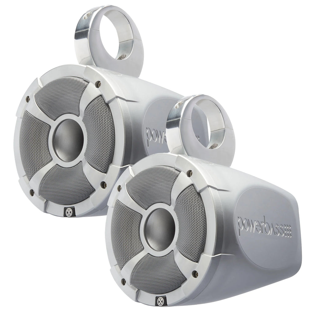 2 Pairs of 6.5" Marine Wake Board & UTV Roll Bar Speakers with Amplifier A99572