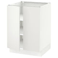 White Base Cabinet with Shelves and 2 Doors H9218