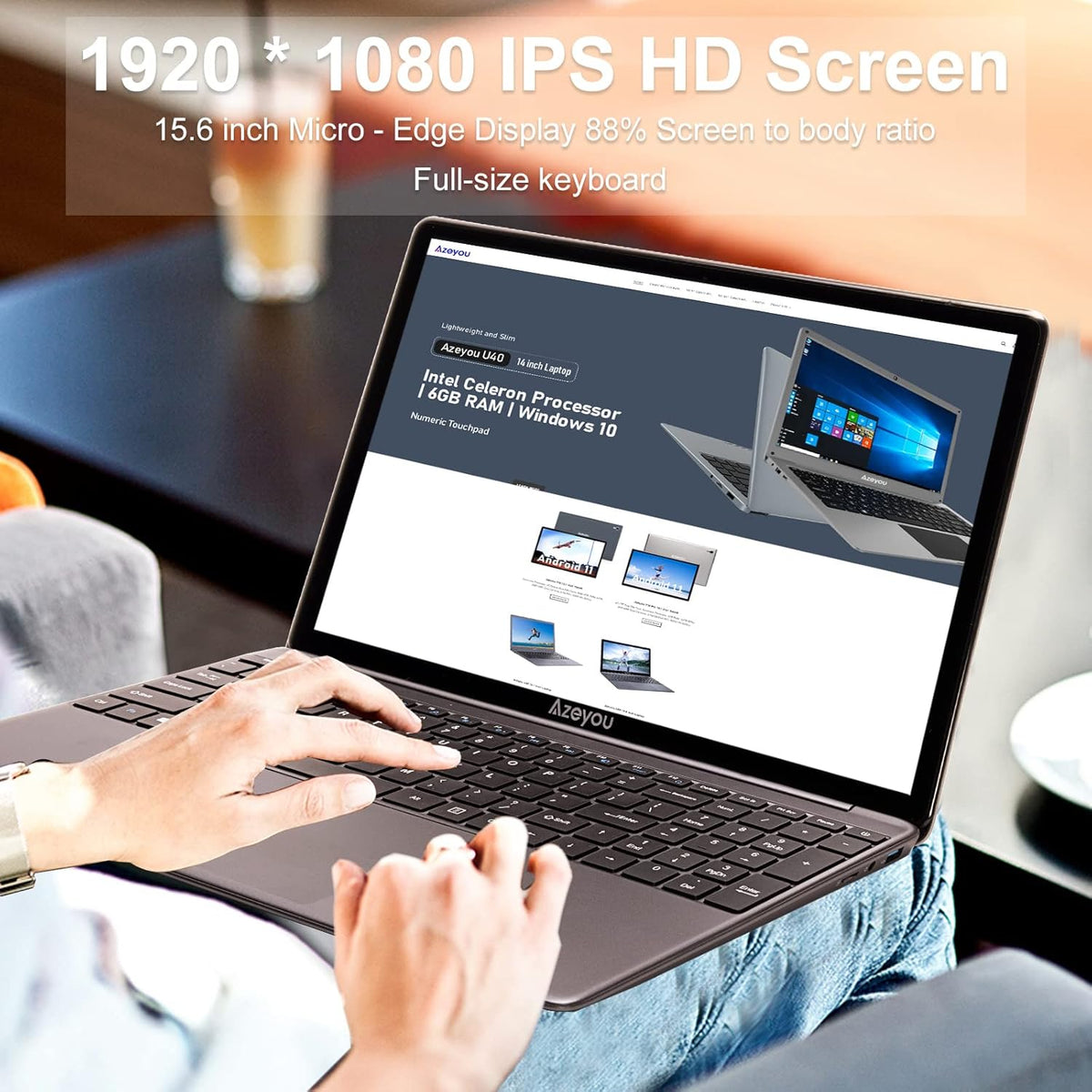 15.6 inch Thin and Light Metal case Notebook Computer Z1679