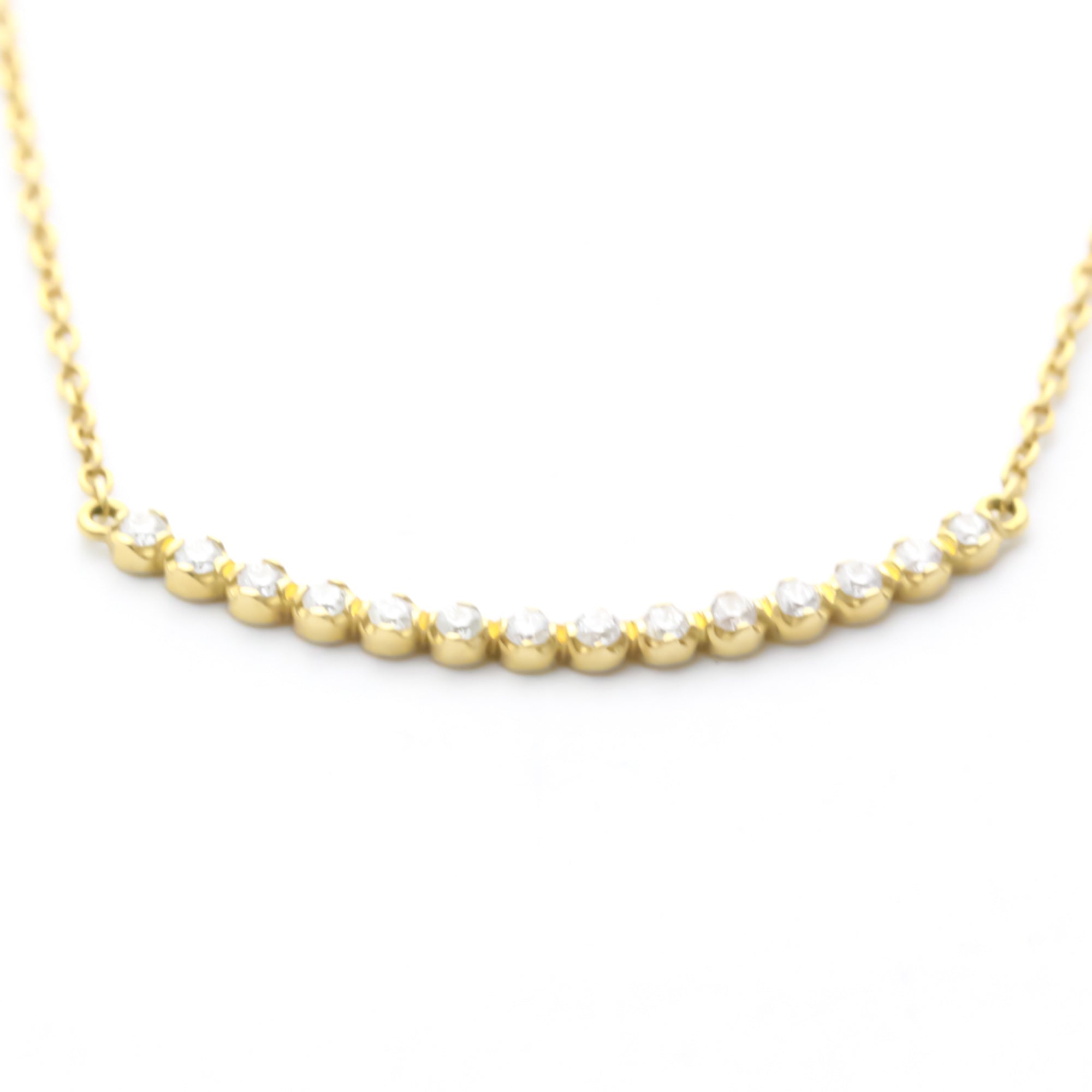 Yellow Gold Diamond Pendant Necklace T488451