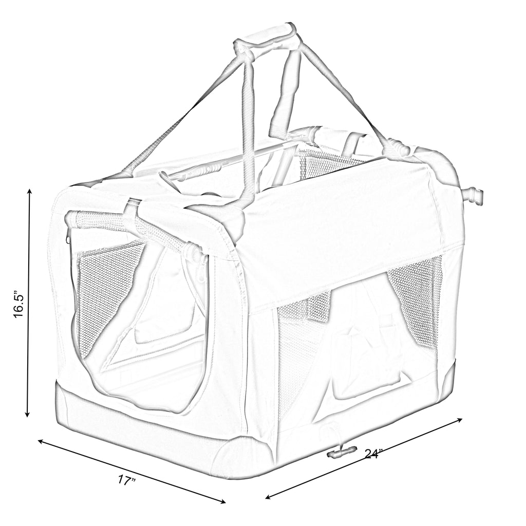 Soft-Sided Mesh Pet Travel Carrier K478