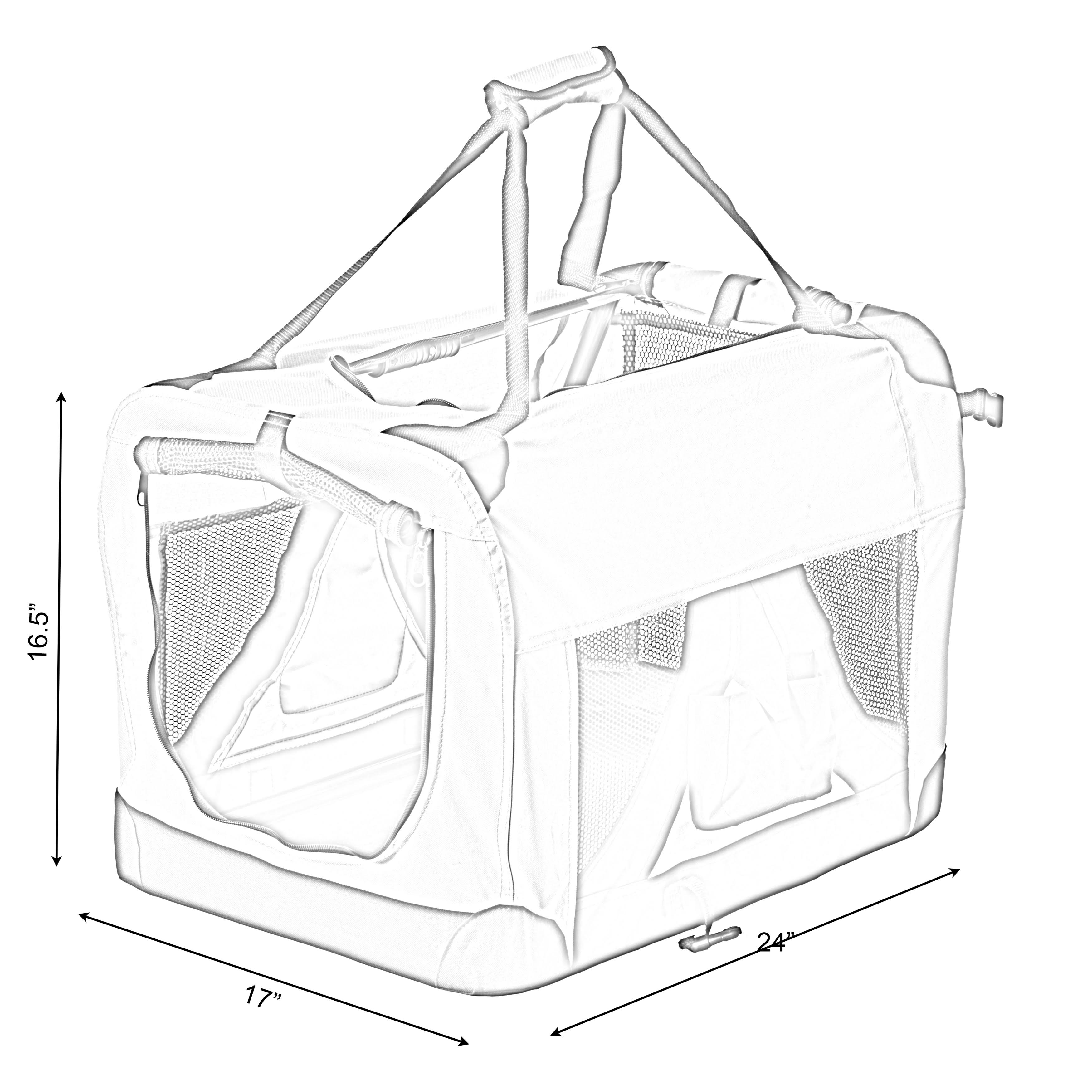 Soft-Sided Mesh Pet Travel Carrier K478