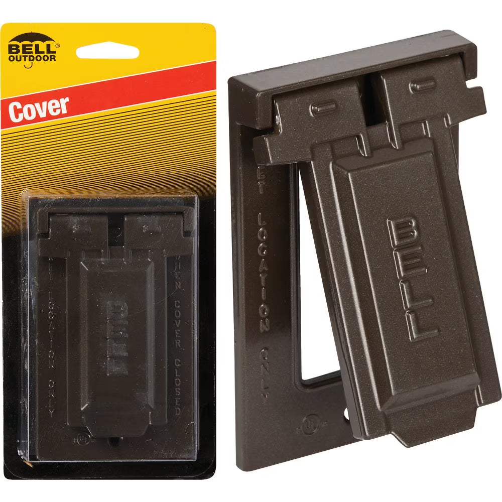 Bronze Weatherproof GFCI Outdoor Outlet Cover O55648