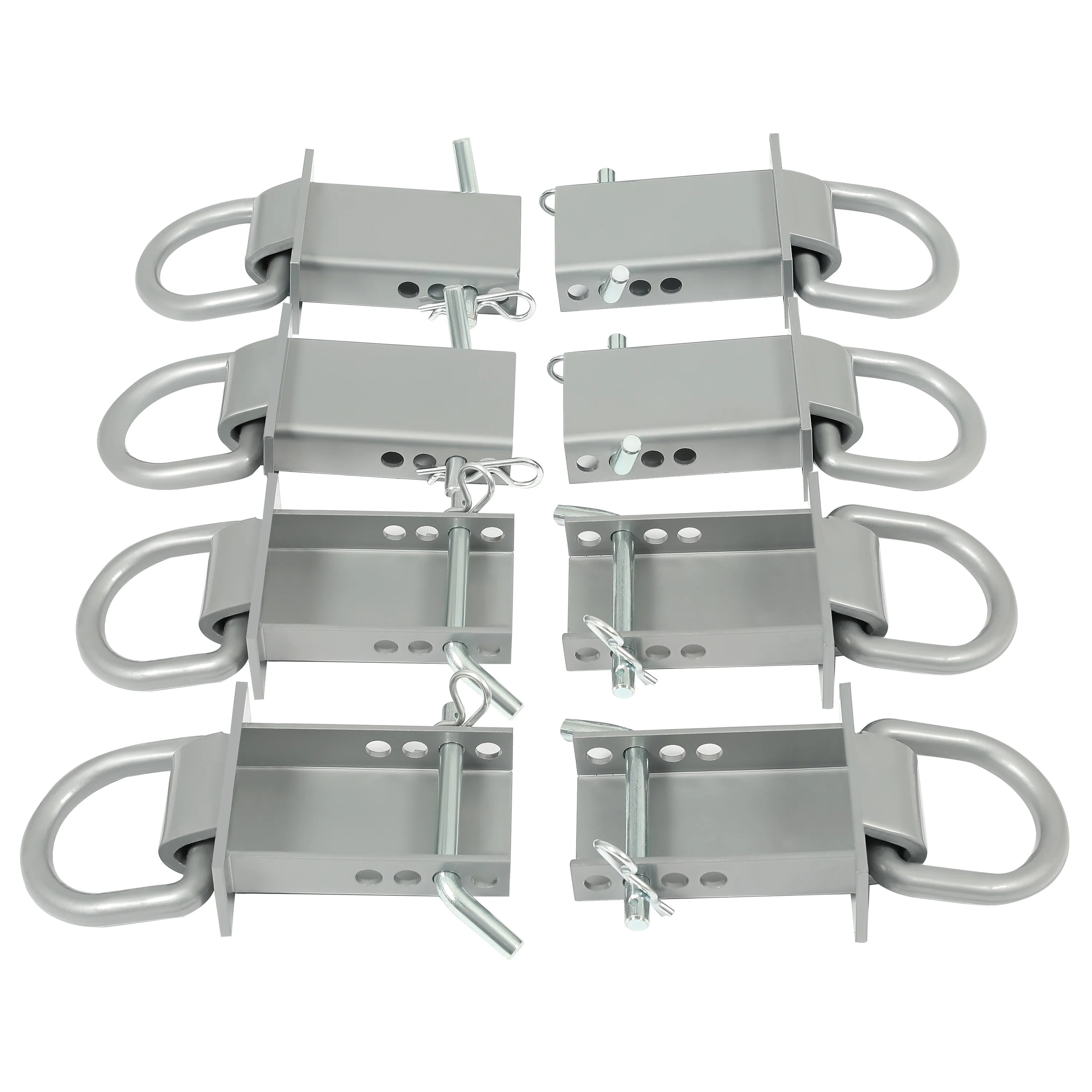 8 Pcs Removable Trailer Stake Pocket Tie Down D Ring Zinc Coated 5400 Lbs Load Limit F86117