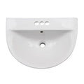 Vitreous China 20x22 Wall Mount Bathroom Sink with Overflow N597937