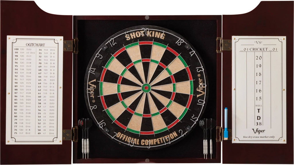 Sisal/Bristle Steel Tip Dartboard & Cabinet Bundle K732254