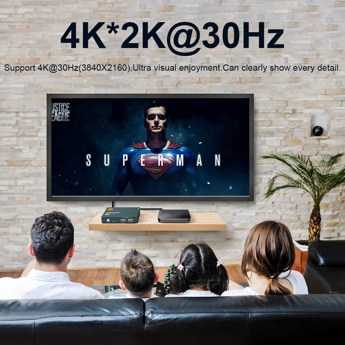 HDMI KVM Switch 2 Port, USB2.0, Ultra HD 4K @30Hz, 2 PC Share 1 Set of Keyboard, Mouse and Monitor, with 2 USB and 2 HDMI Cables, Support Wireless Keyboard and Mouse Pack of 2 T854
