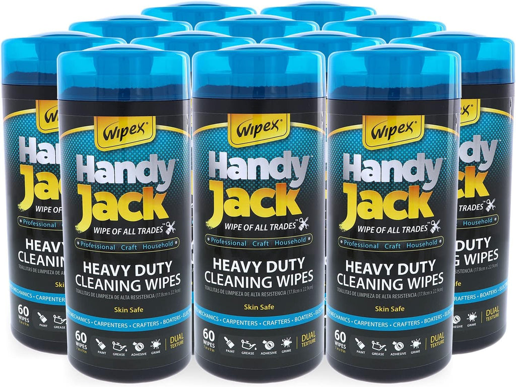 Heavy Duty Wipes, 60ct Canister, 12 Pk Case, 720 Wipes A50085