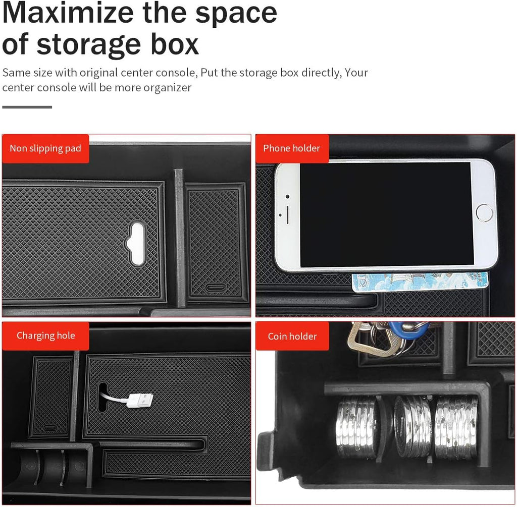 Center Console Organizer Tray Storage Box M2515