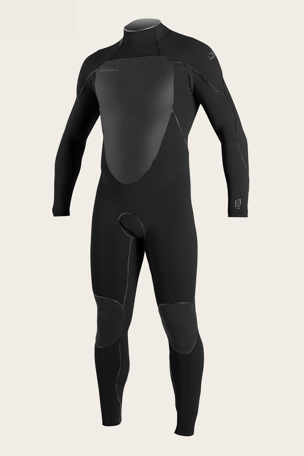Black 4/3 Back Zip Wetsuit R555