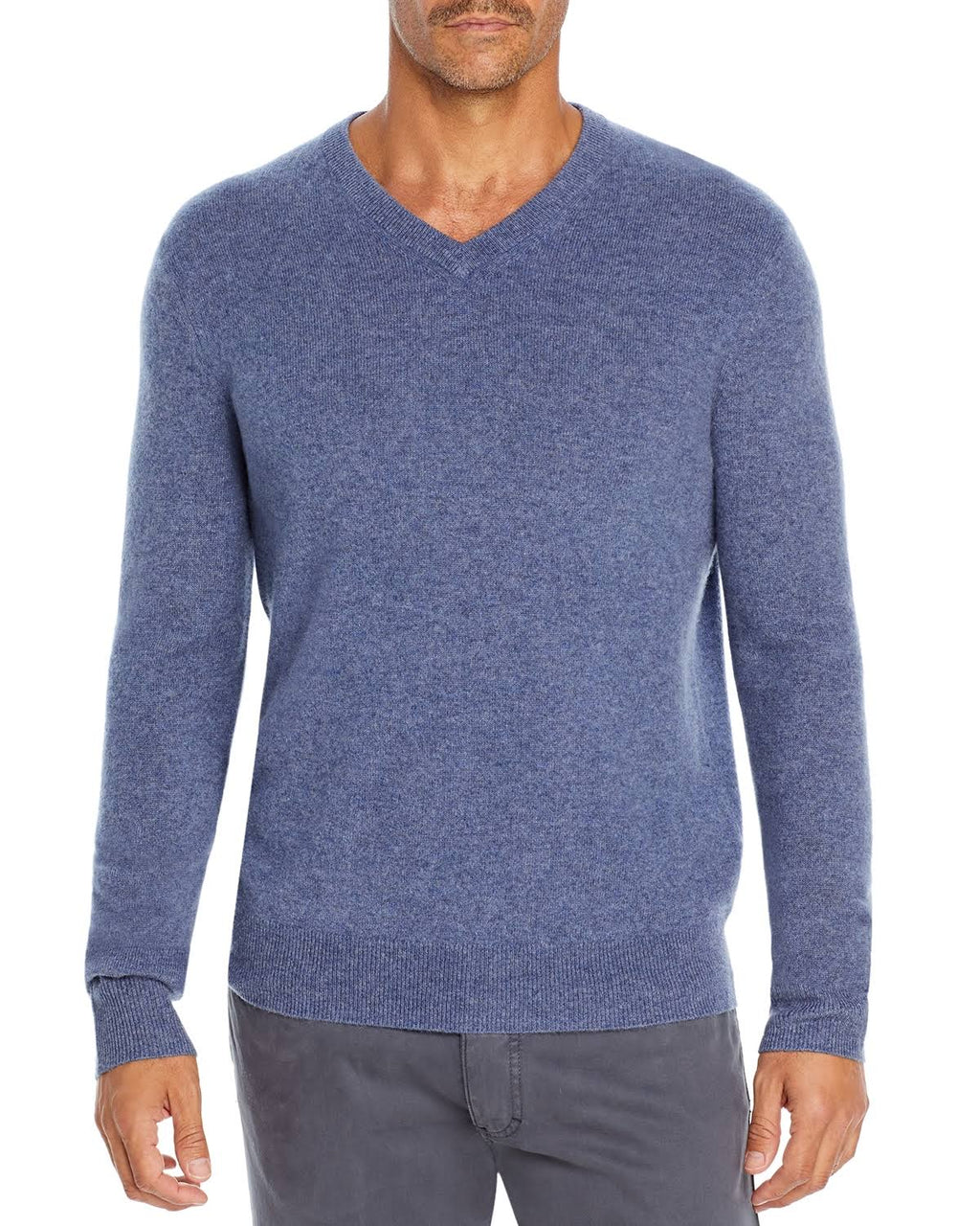 Ivory Cashmere V-Neck Sweater W277420