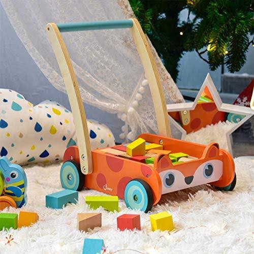35 Pcs Wooden Baby Learning Walker Push Toy C73989