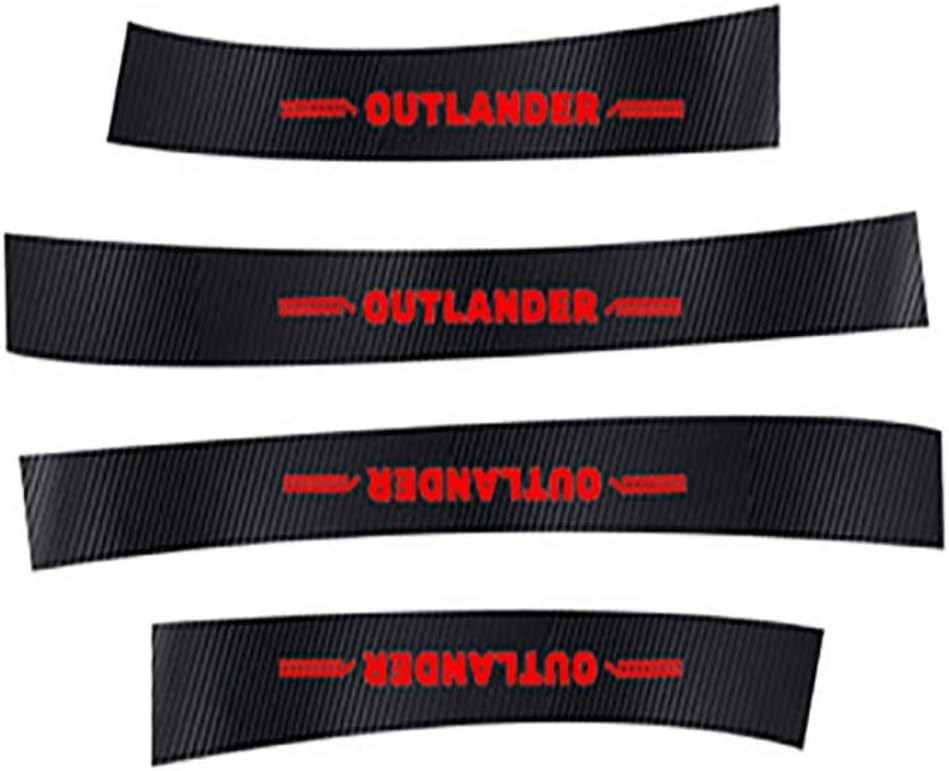 Carbon Fibre Leather Car Door Sill Threshold Stickers D849590