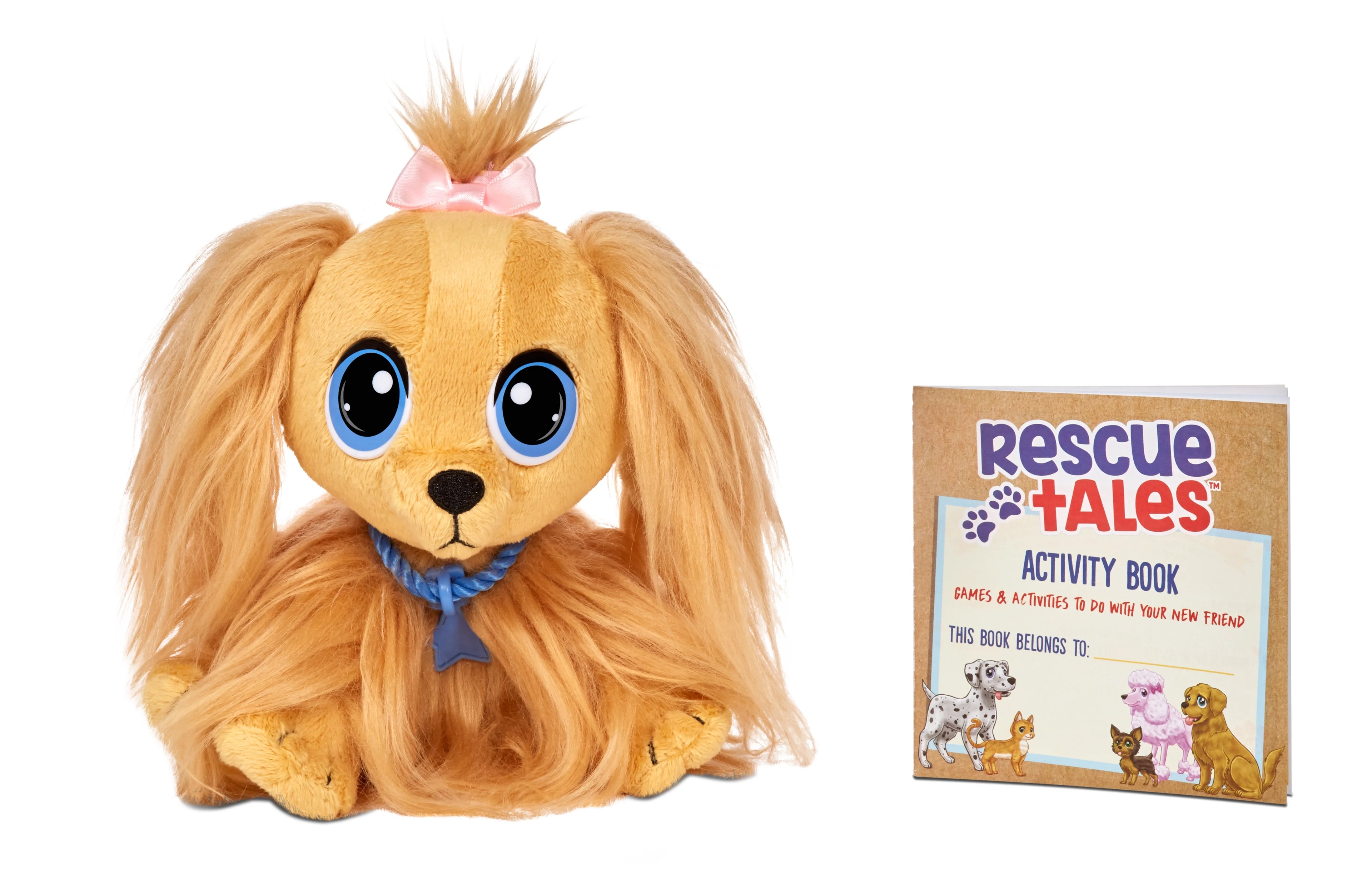 Cocker Spaniel Plush Pet Toy with Collar, Tag, Doghouse, Stickers, Ages 3+ A120083