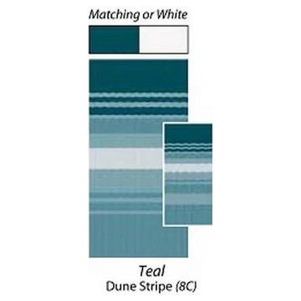 16 ft. 2 in. Awning Silver Shale Fade, White A6213