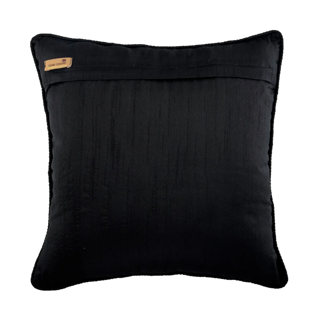 18x18 inch Black & Grey Burnout Velvet Throw Pillow Cover O7385
