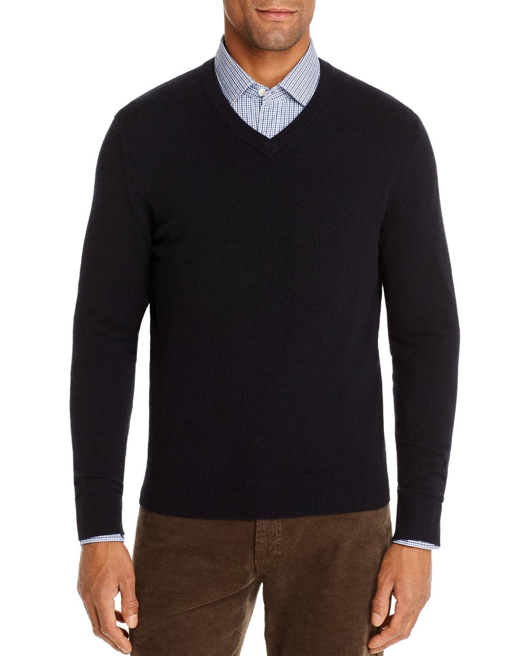 Ivory Cashmere V-Neck Sweater W277420