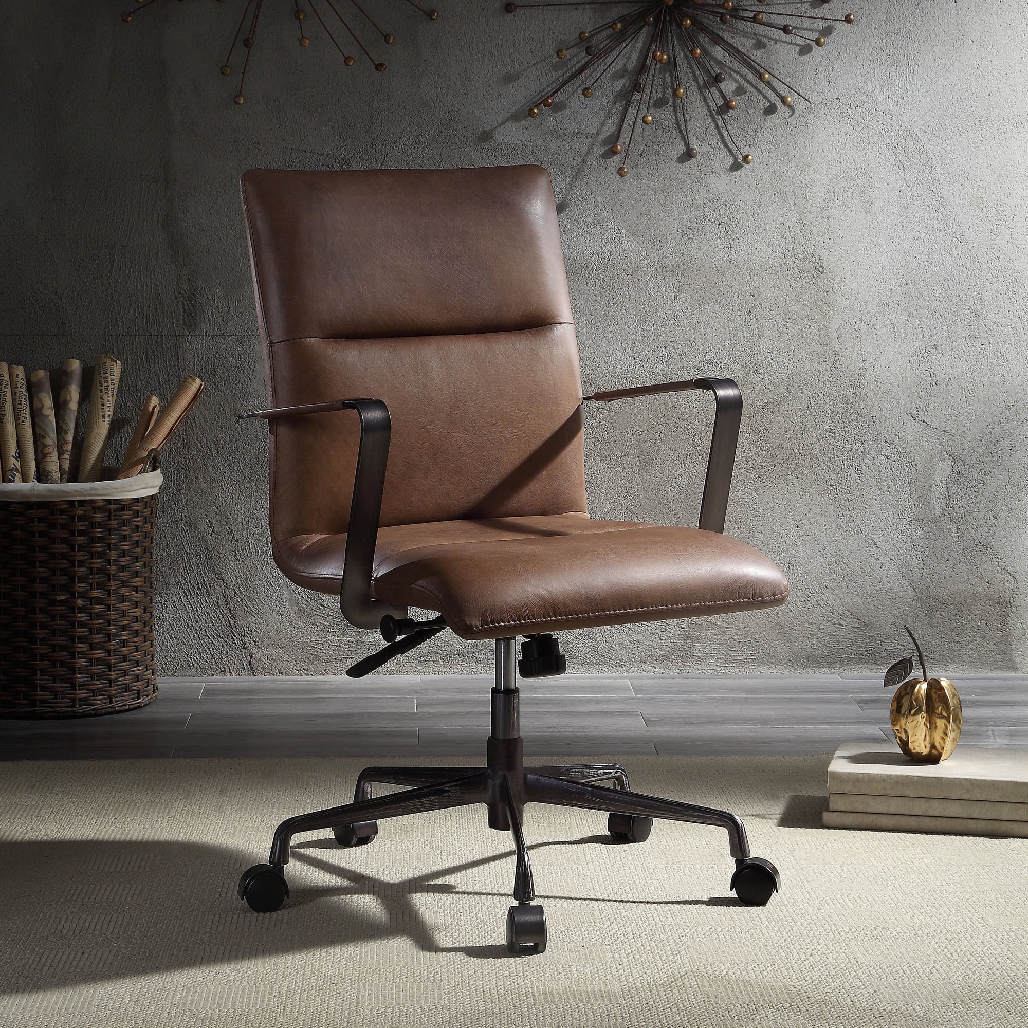 Vintage Chocolate Executive Office Chair with Lift S61331