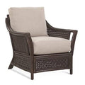 Navy/Brown and Beige Stripe Wide Armchair M856