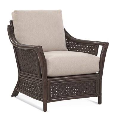 Navy/Brown and Beige Stripe Wide Armchair M856