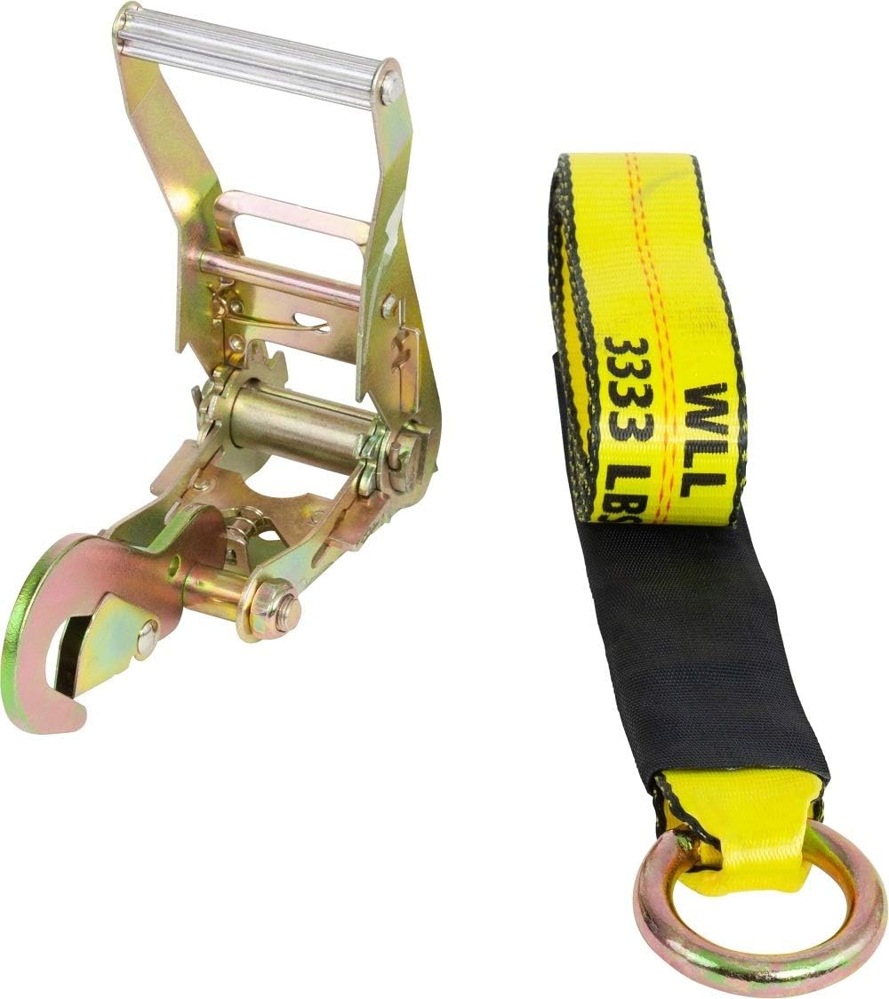 2 Chain Ratchets & Lasso Straps Tow Truck Wrecker Car Hauler Wheel Lift D91162
