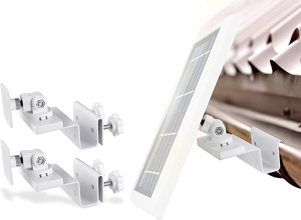 Gutter Mount for Cams & Solar Panels (2 Pack, White) G58084