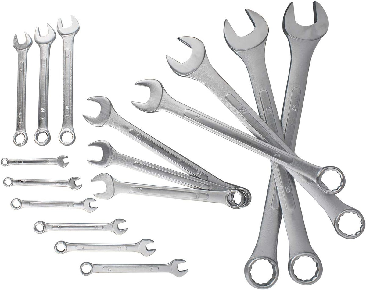 16pc Metric Combination Wrench Set 6mm-32mm Q99982