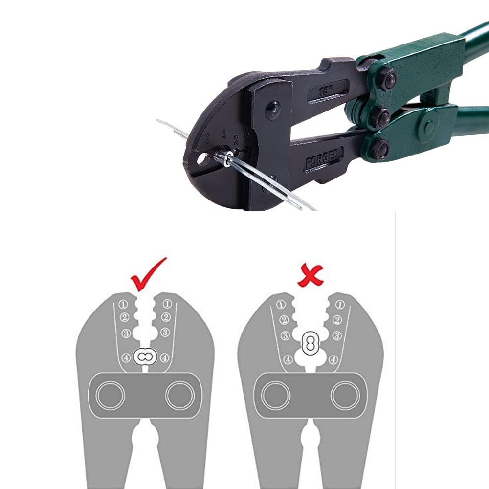 Wire Rope Crimping Tool Hand Swager Crimper, Green Pack of 2 M409