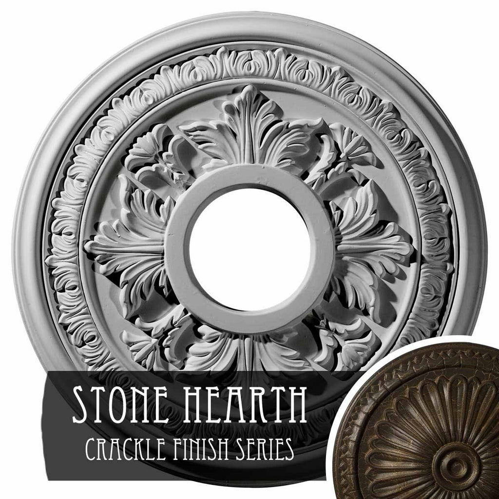 15 3/8x22OD x 4 1/4x22ID x 1 1/2x22P Ceiling Medallion L9631