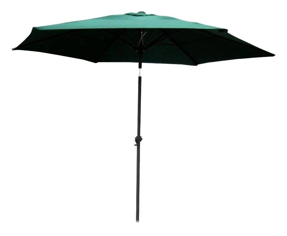 8 Foot Aluminum Patio Umbrella with Tilt and Crank E13686