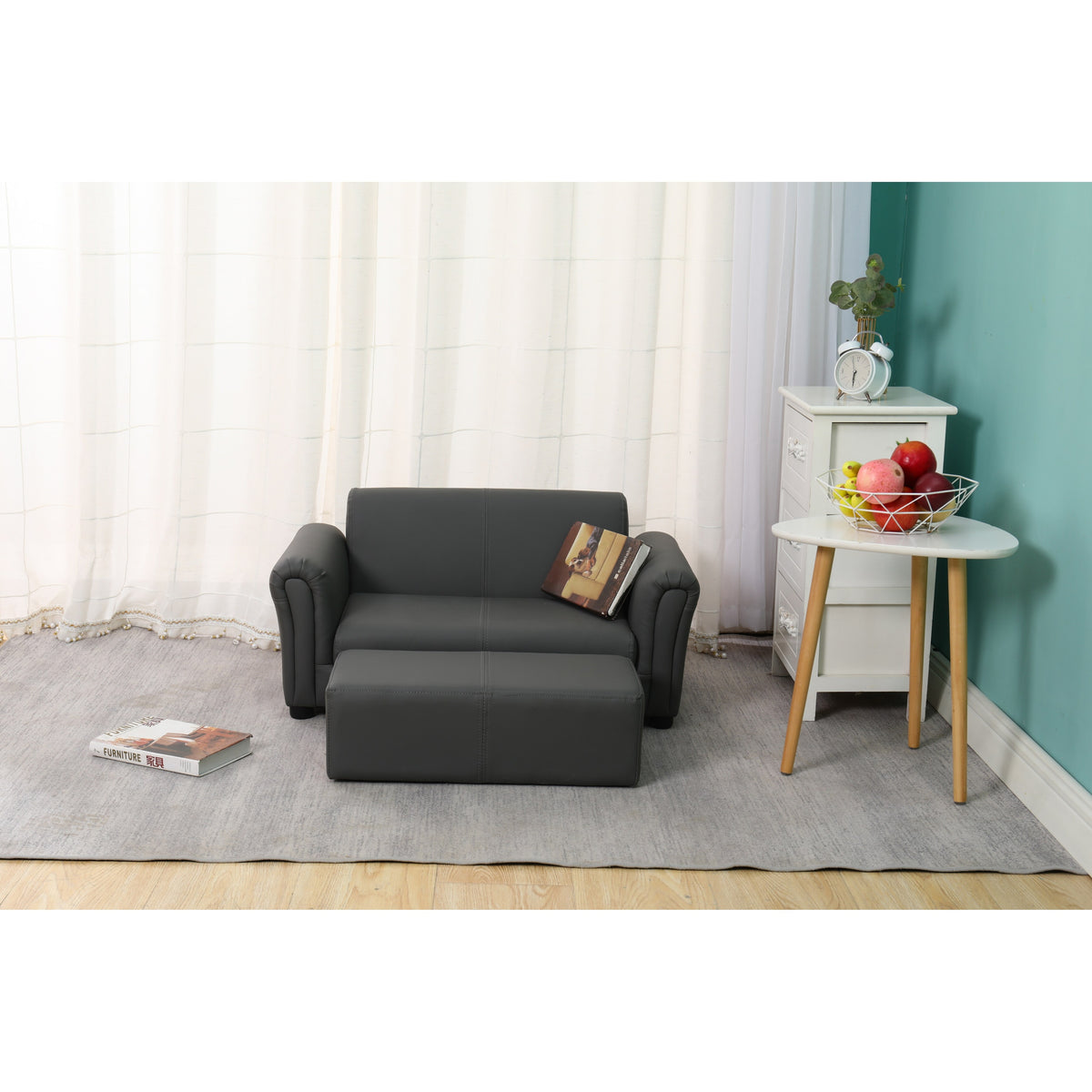 Pink Kids PU Sofa D41044
