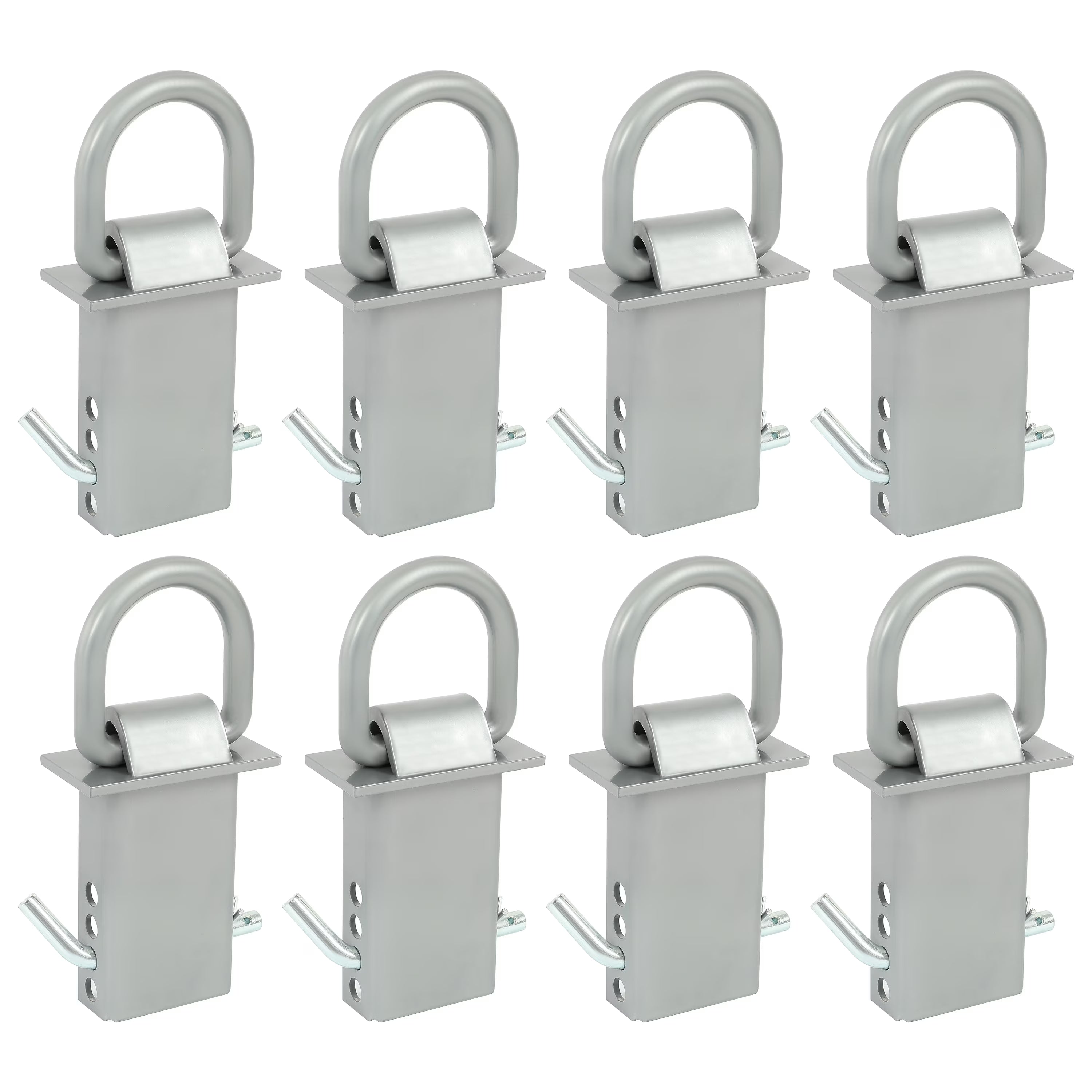 8 Pcs Removable Trailer Stake Pocket Tie Down D Ring Zinc Coated 5400 Lbs Load Limit F86117