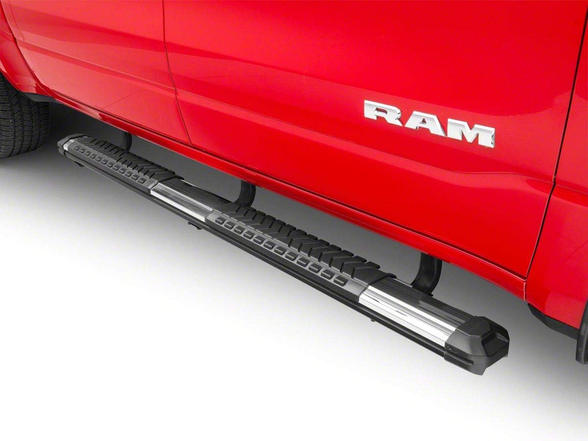 5-Inch Aluminum Side Step Bars with Stainless Cover Plates X502888