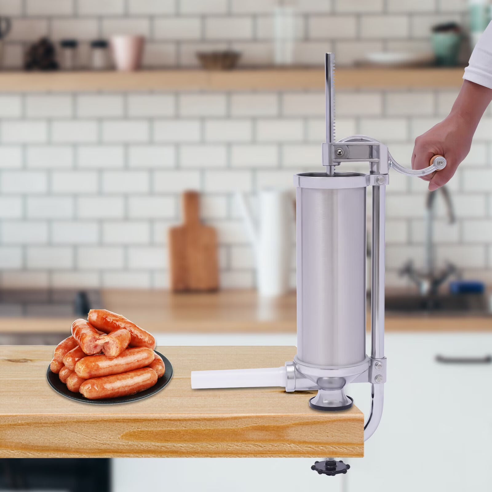 2.5L Stainless Steel Manual Sausage Stuffer F2674