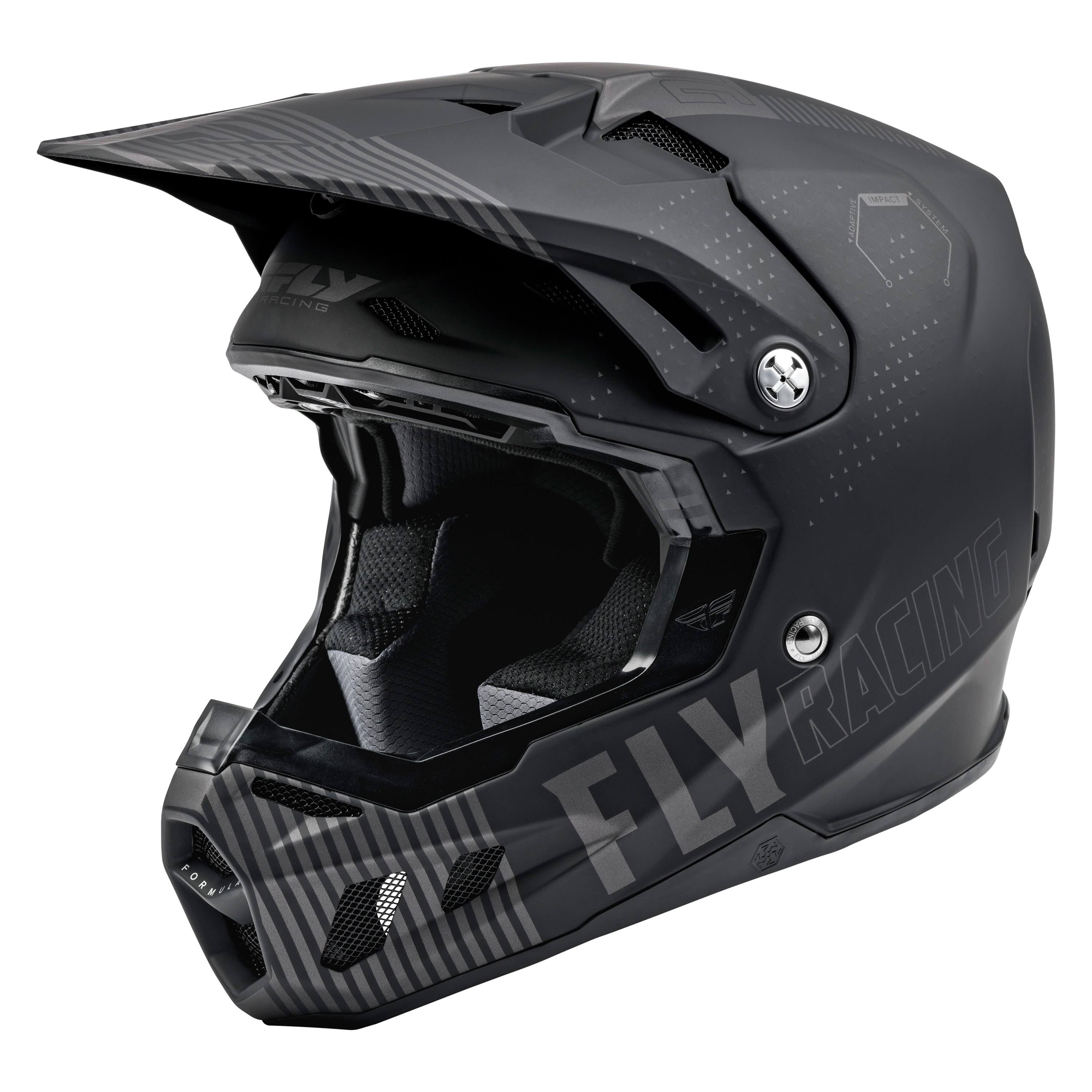Matte Grey Black Youth Large Helmet E5324