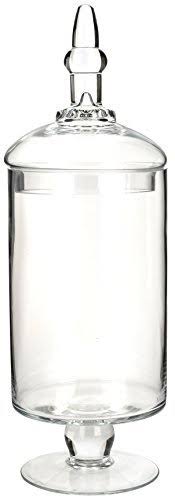 Glass Apothecary Jars, Clear, Set of 3 D949669