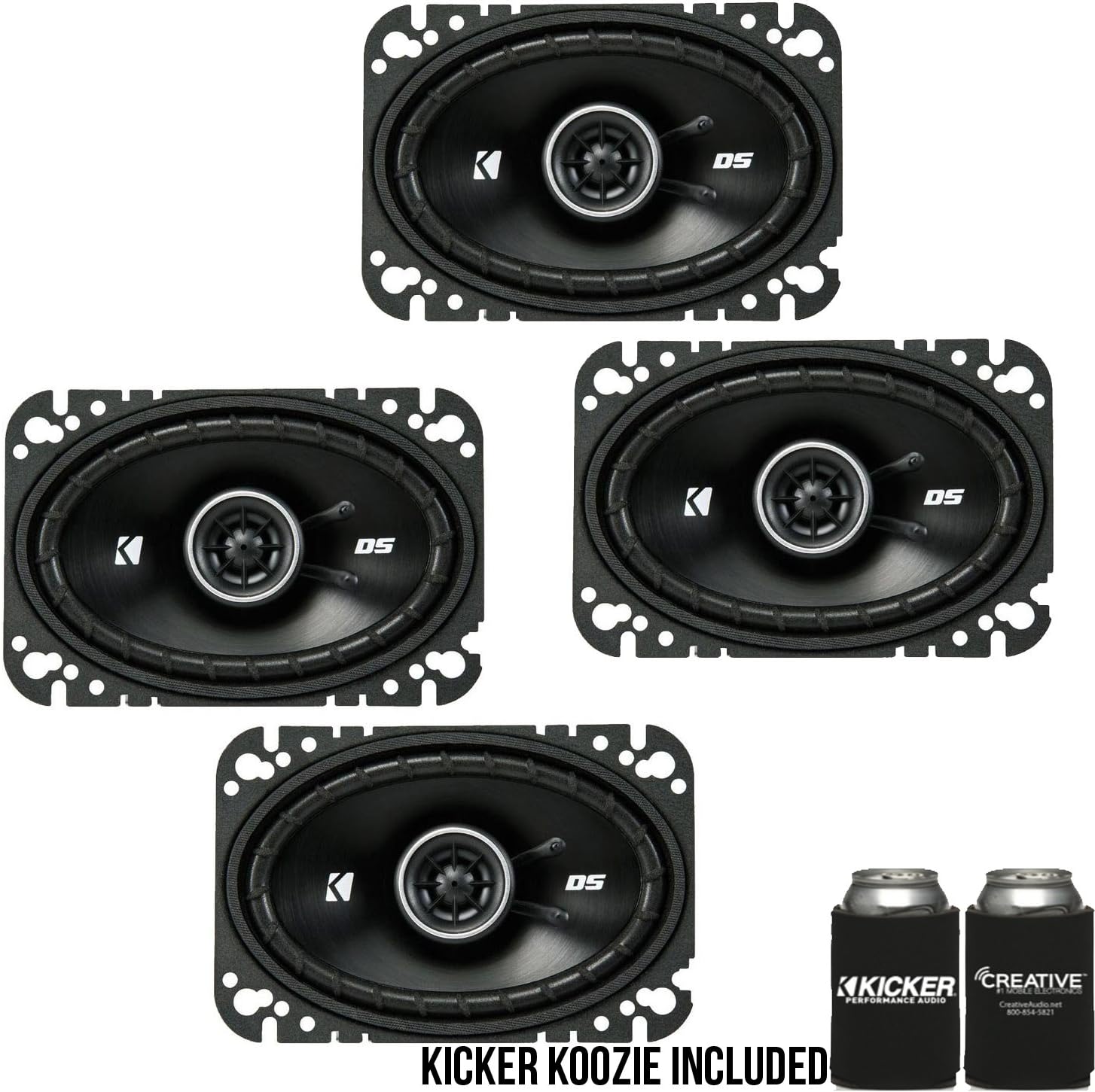 4x6-Inch Coaxial Speakers, 4-Ohm A2872