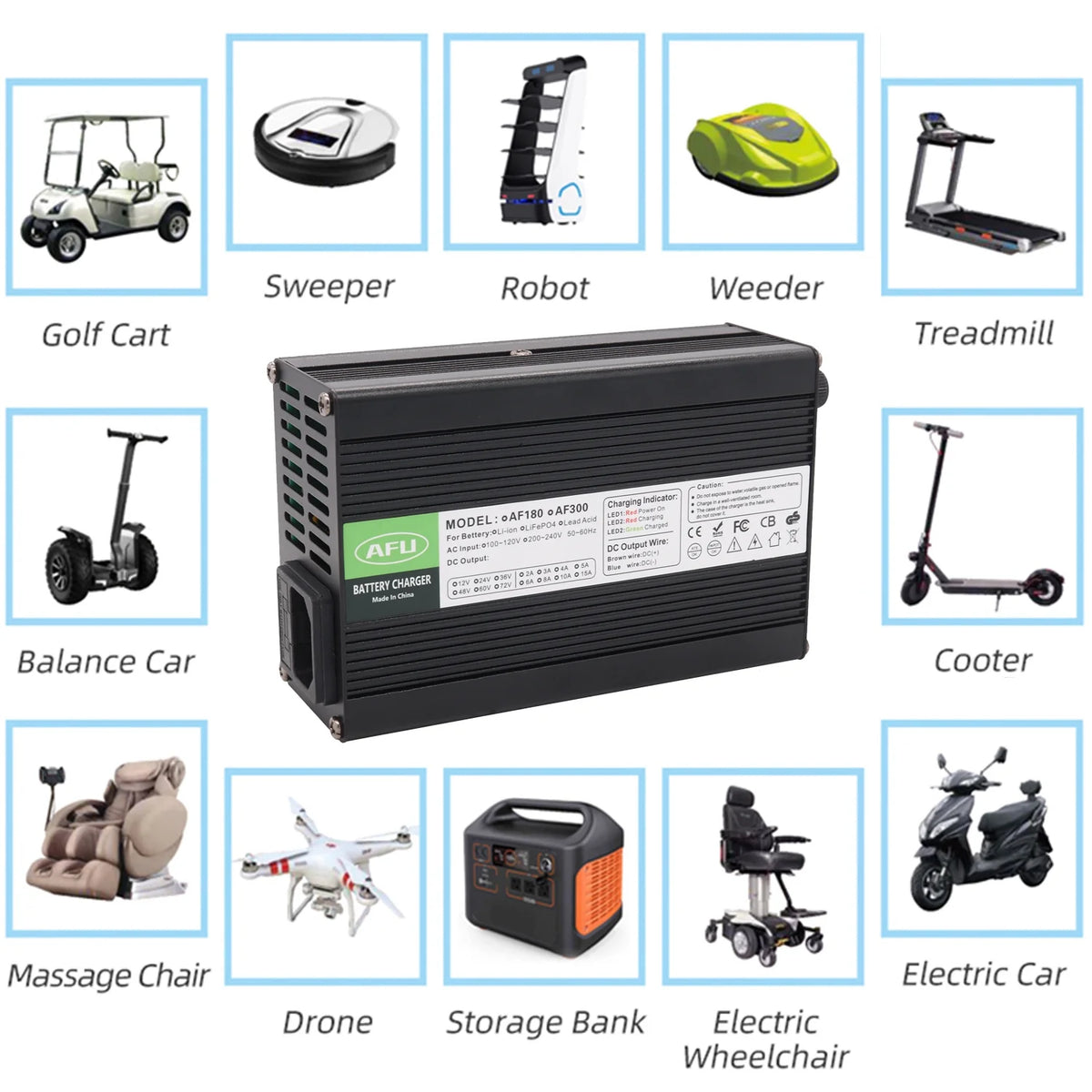 50.4V 5A Smart Charger with Fan Aluminum Case S2231