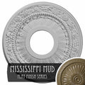 12 1/8x22OD x 3 5/8x22ID x 7/8x22P Ceiling Medallion, Hand-Painted Mississippi Mud J67687