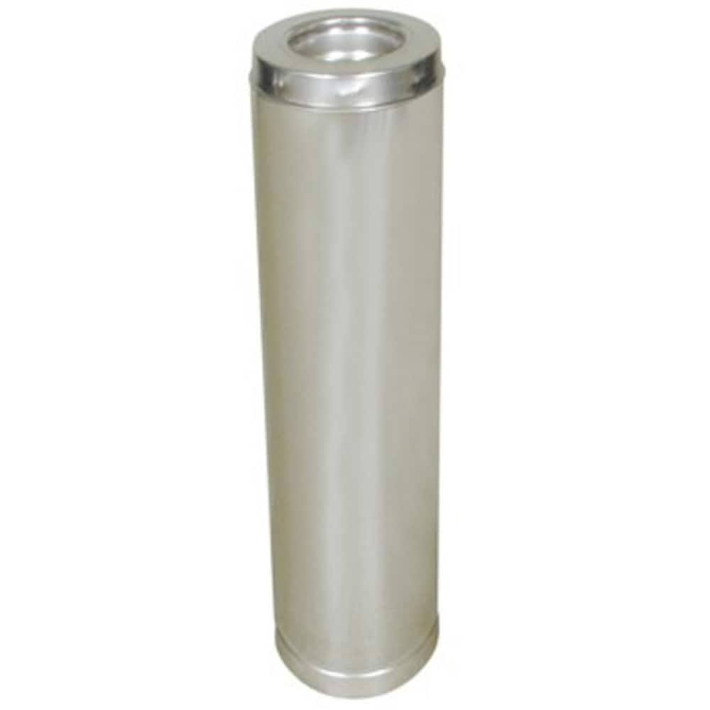 36-in L x 8-in Dia Stainless Steel Insulated Chimney Pipe U697183