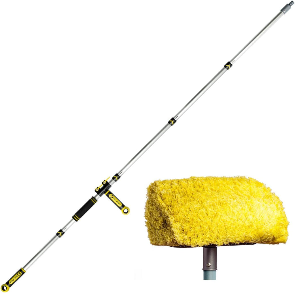 Soft Bristle Car Wash Brush & Extension Pole, 30 ft Reach, Pack of 2 U308