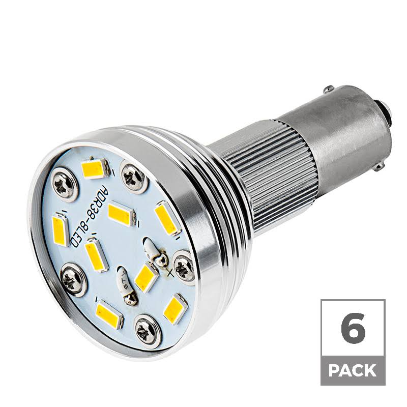 Warm White R12 LED Bulb BA15S 6 Pack V7099