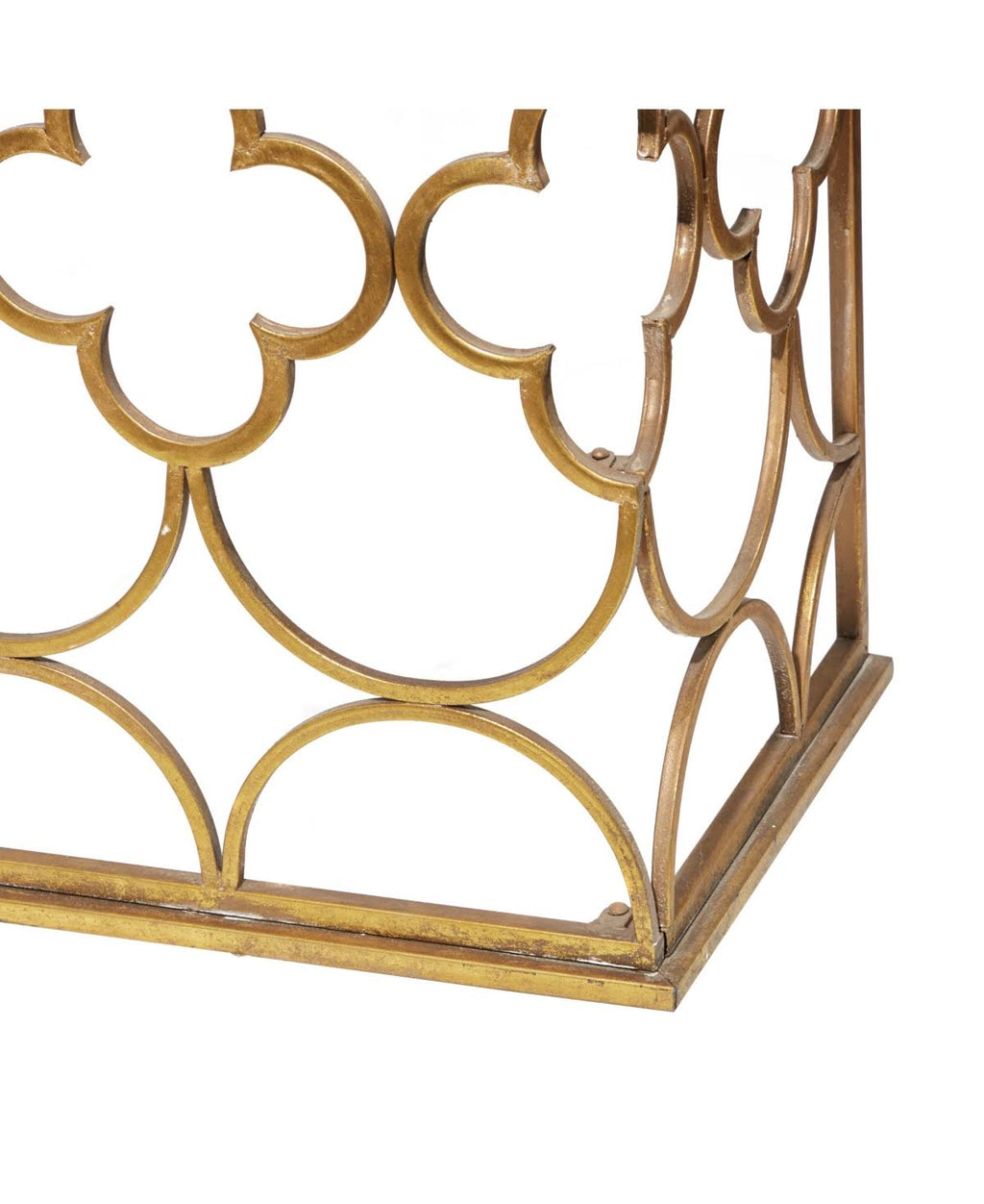 Gold-Tone Console Table F479