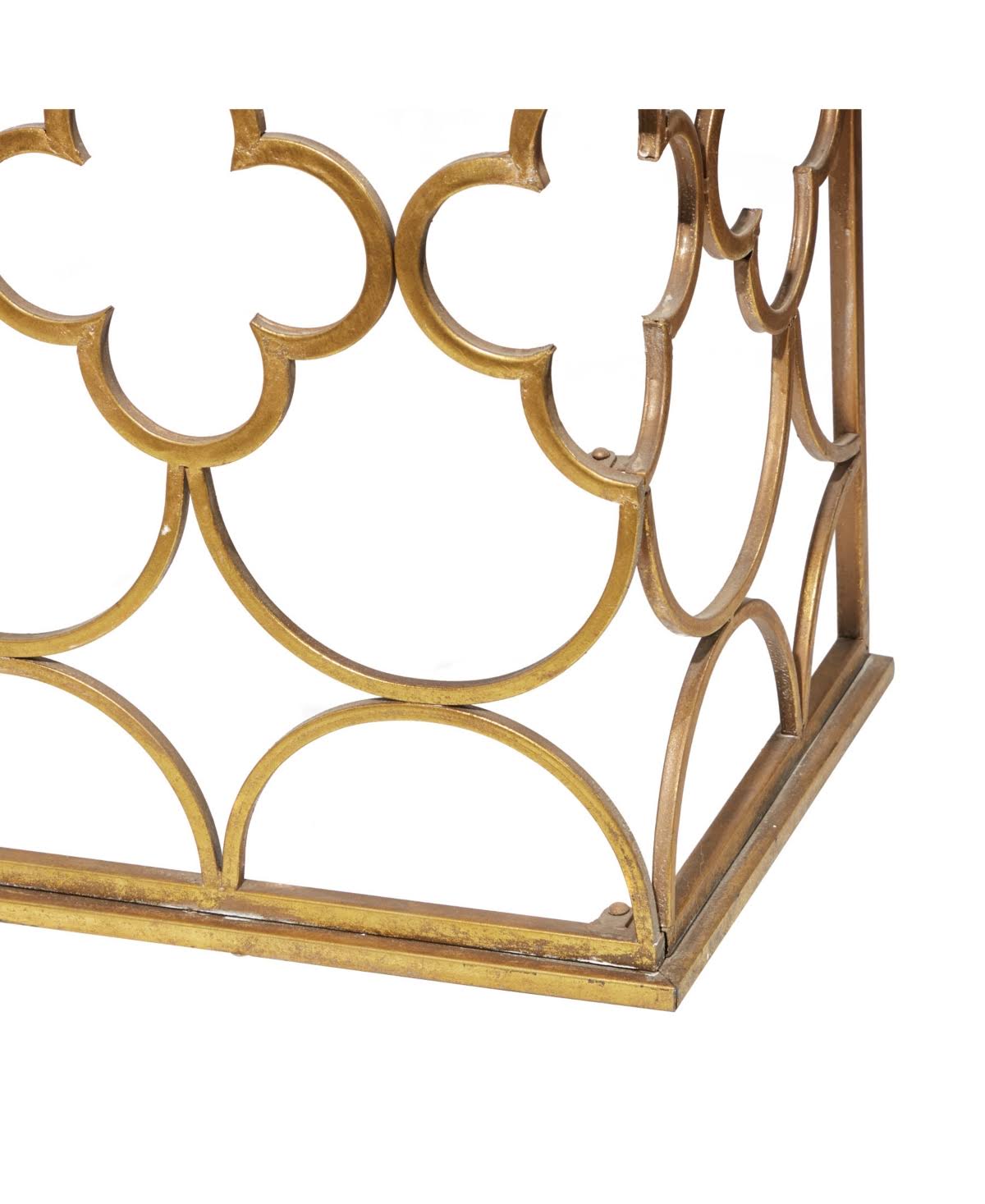 Gold-Tone Console Table F479