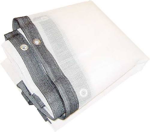 White Shade Net Mesh Tarp Greenhouse Canopy Sun Cover Sail E7390
